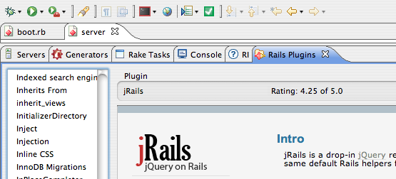 jrails aptana