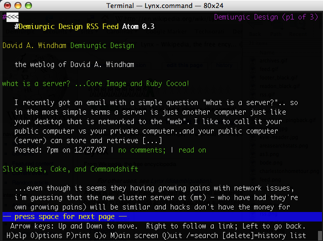 lynx browser