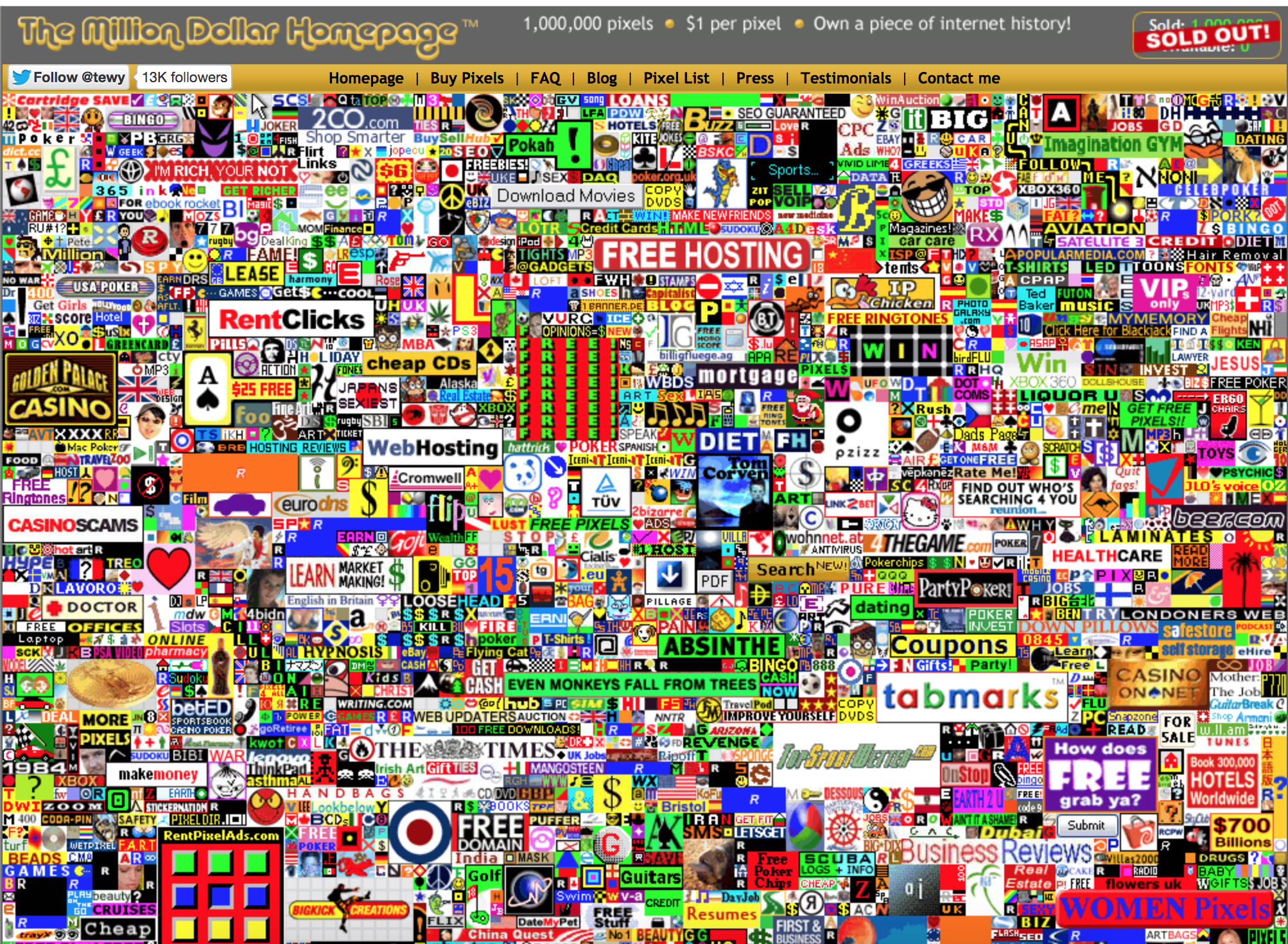 Million Dollar Homepage