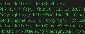 php two