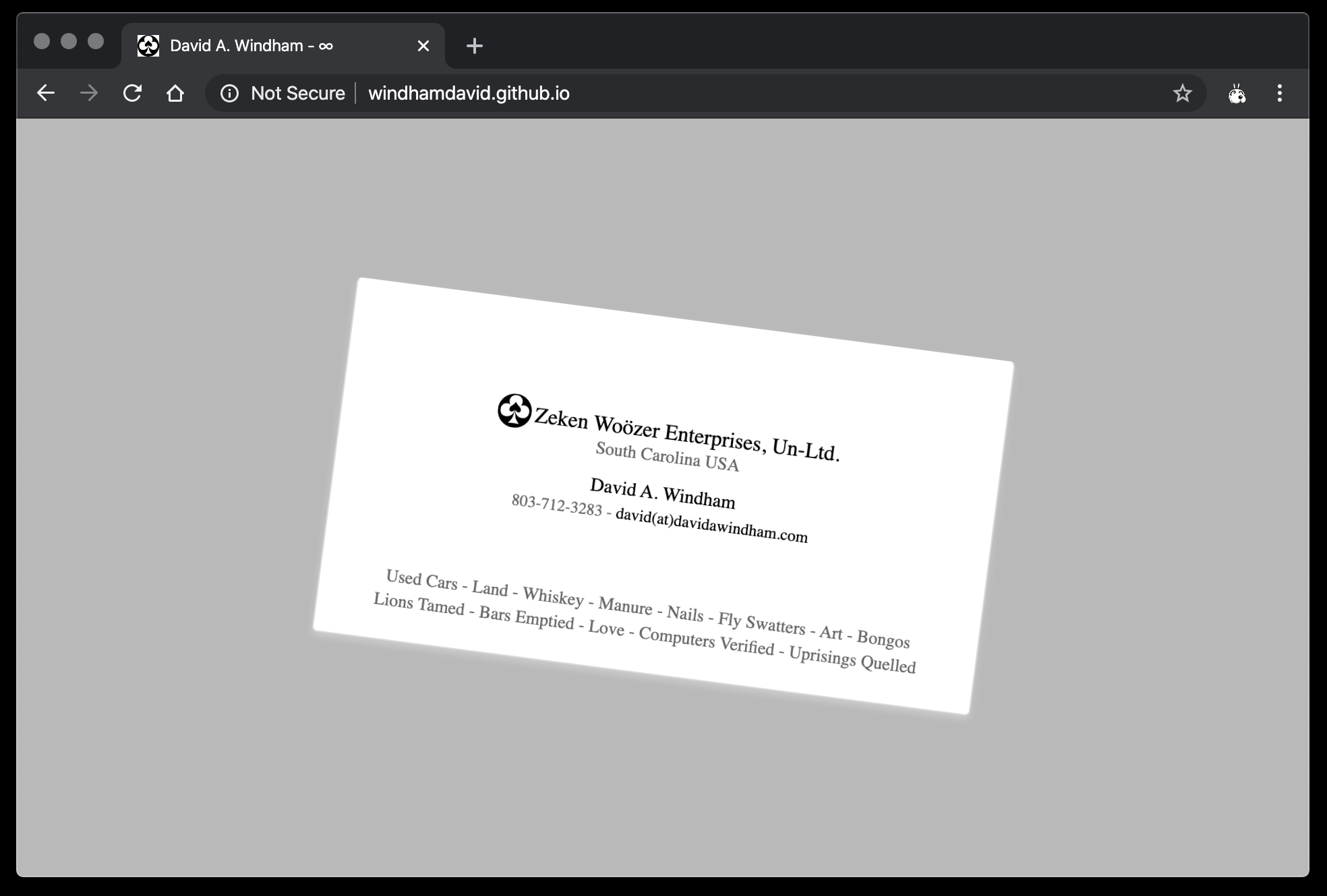 github.io site